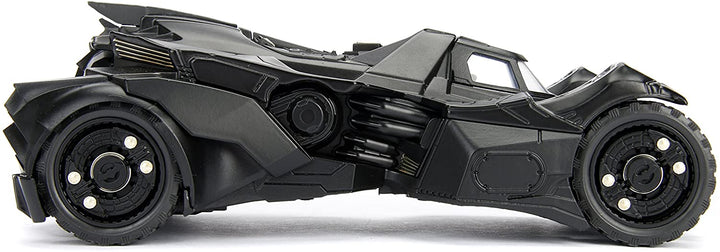 Jada Toys 253215004 Arkham Knight Batmobile 1:24 Scale Die-cast, Opening Doors, Includes Batman Figure, Black, One Size