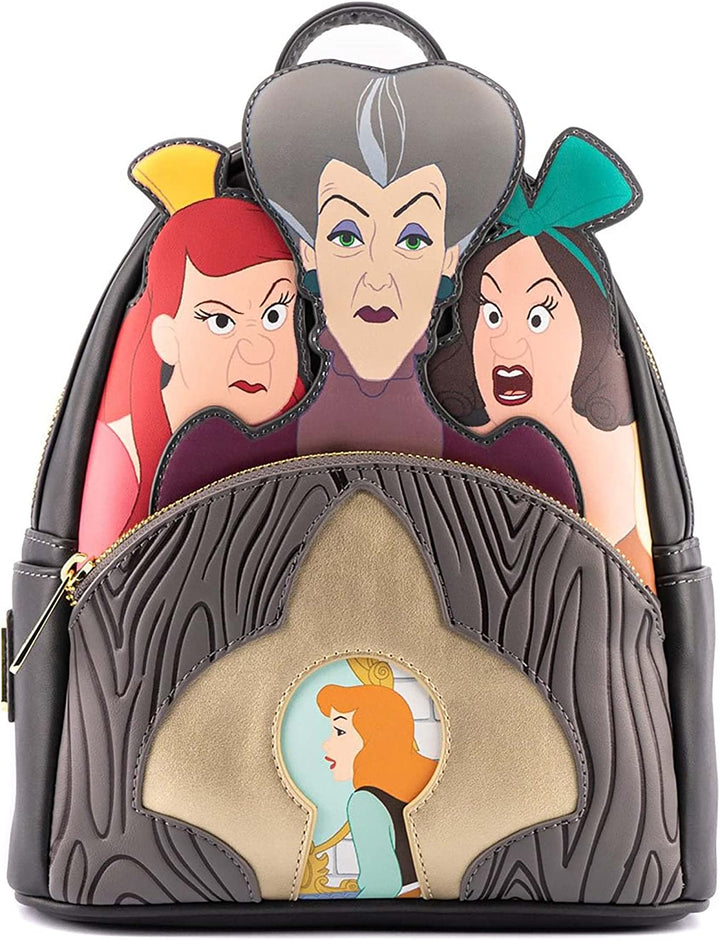 Loungefly Disney Villains Scene Evil Stepmother and Stepsisters Mini Backpack