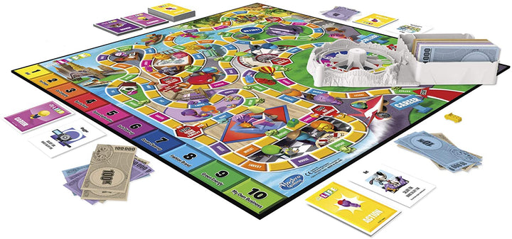 Le jeu de la vie, jeu de société familial pour 2 à 4 joueurs, pour les enfants de 8 ans