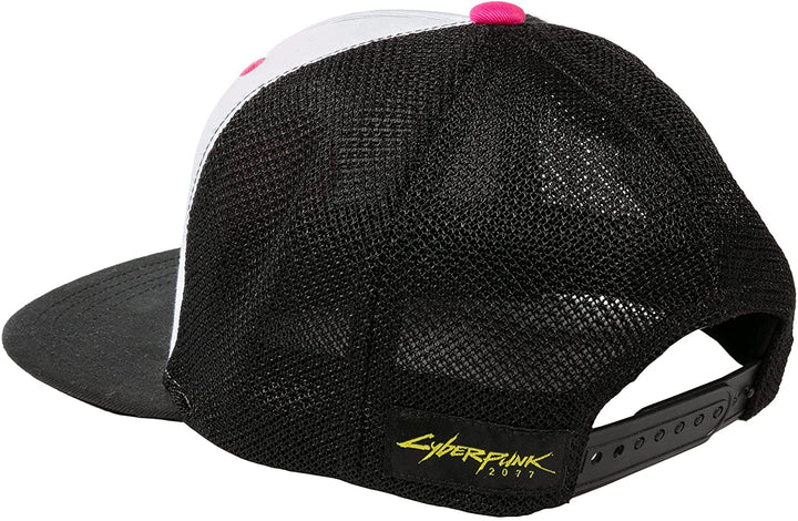 JINX Cyberpunk 2077 Night City Tourist Trucker Snap Back Hat, Black, Adult Size