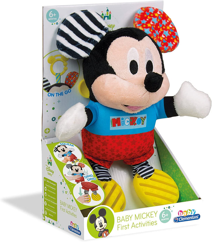 Clementoni 17165 Disney Baby-Mickey First Activities Plush