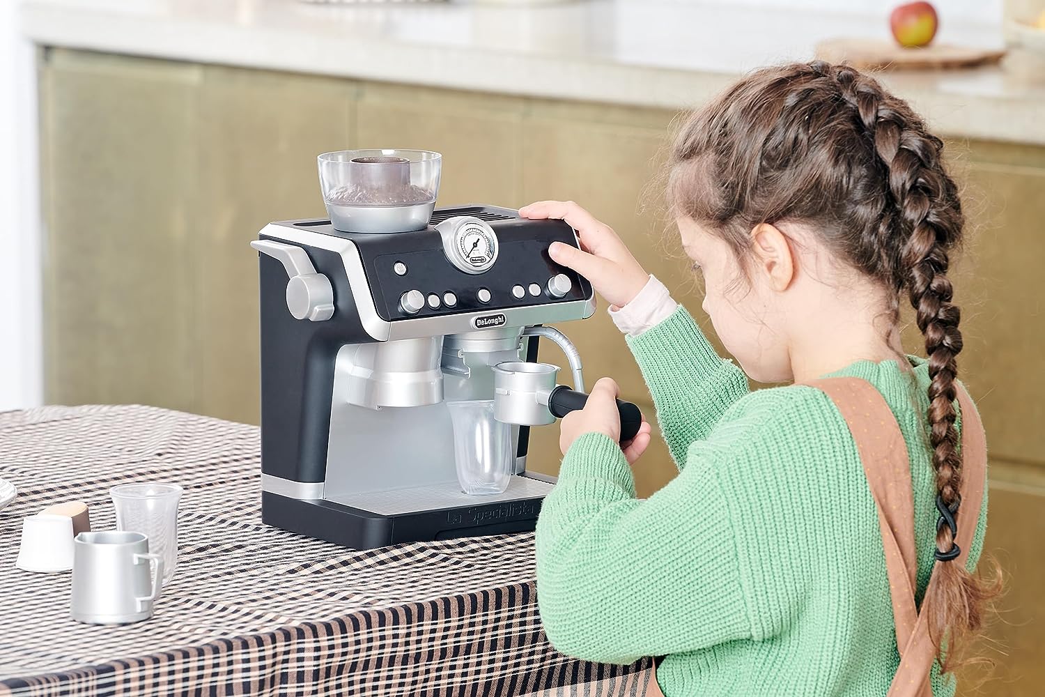 Casdon DeLonghi La Specialista Barista Coffee Machine - Pretend Play Toy for Ages 3+ 4