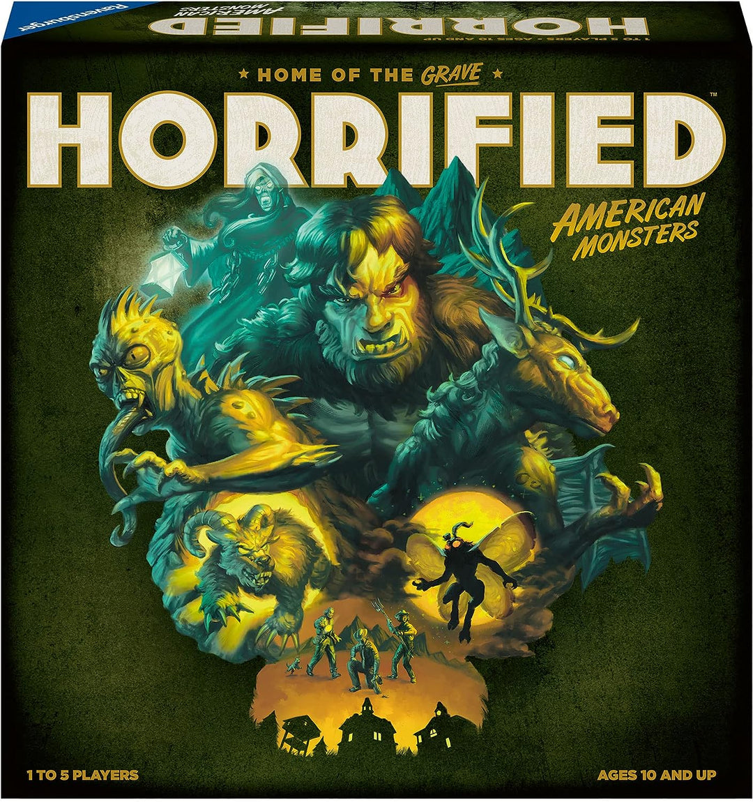 Ravensburger Horrified: American Monsters Strategy Board Game Kids and Adults