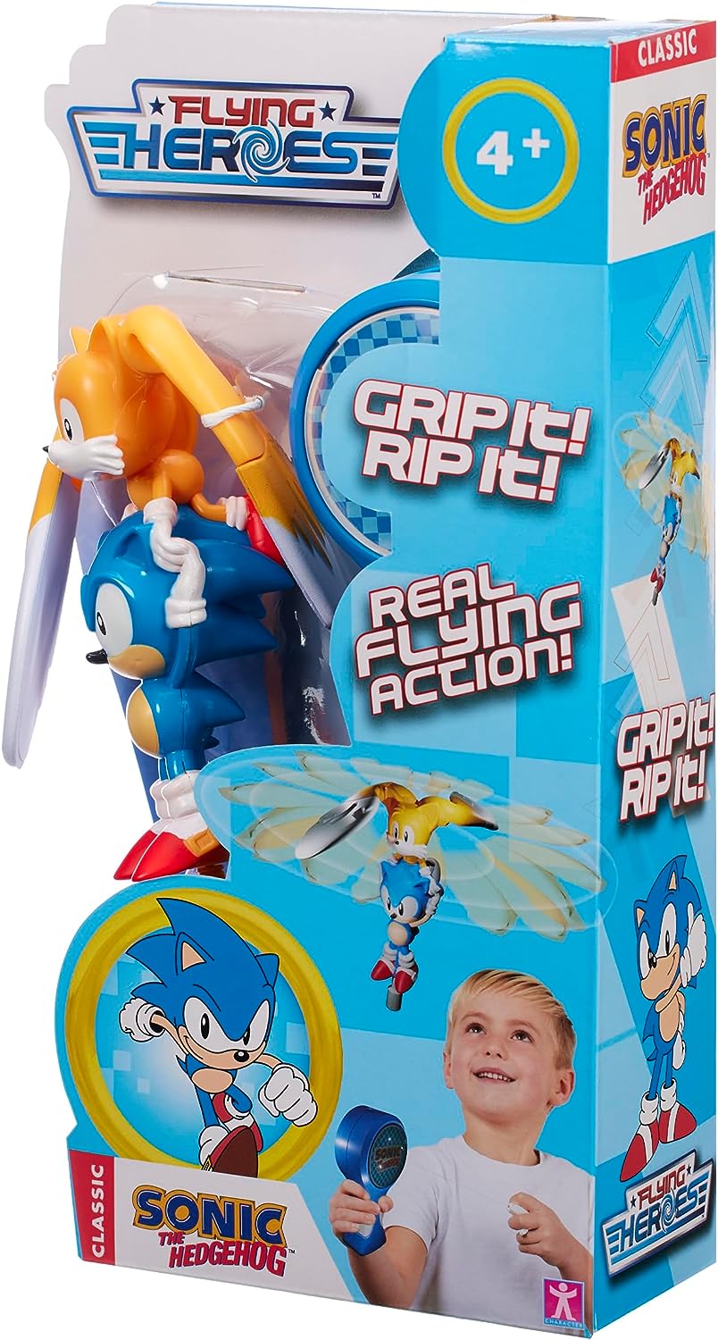 Flying Heroes 07981 Sonic The Hedgehog Flash Ziehen Sie an der Schnur, um ihnen beim Fliegen zuzusehen