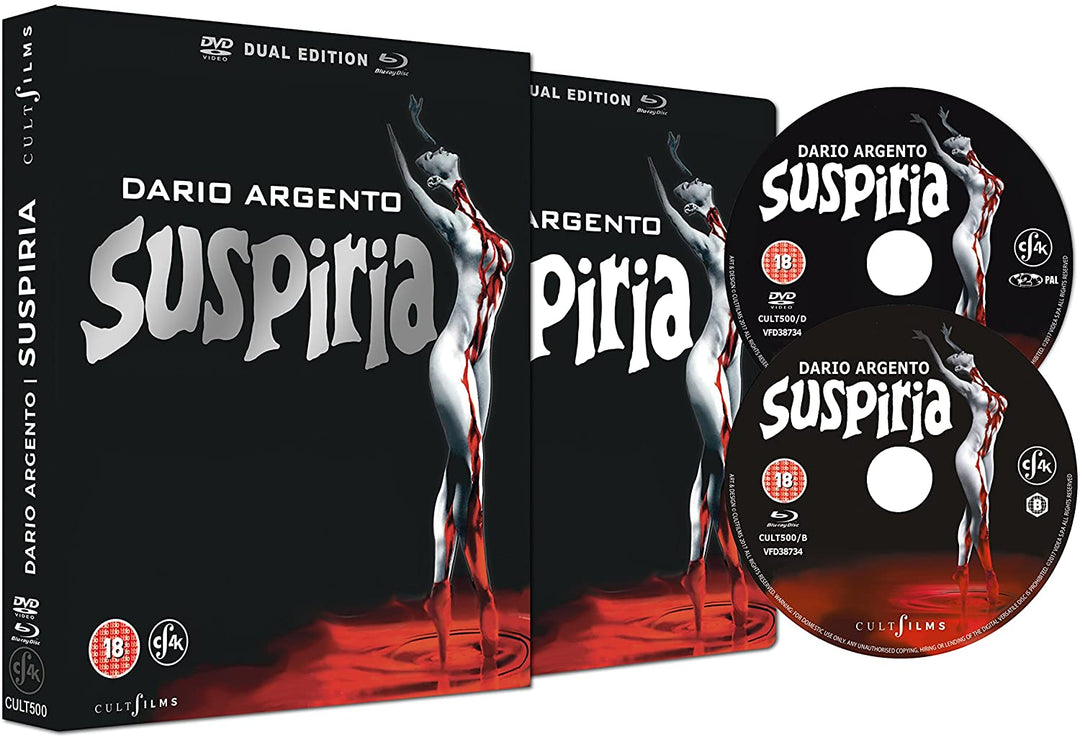 Suspiria 4K-Restored [Dual Format] -  Horror/Thriller [Blu-ray]