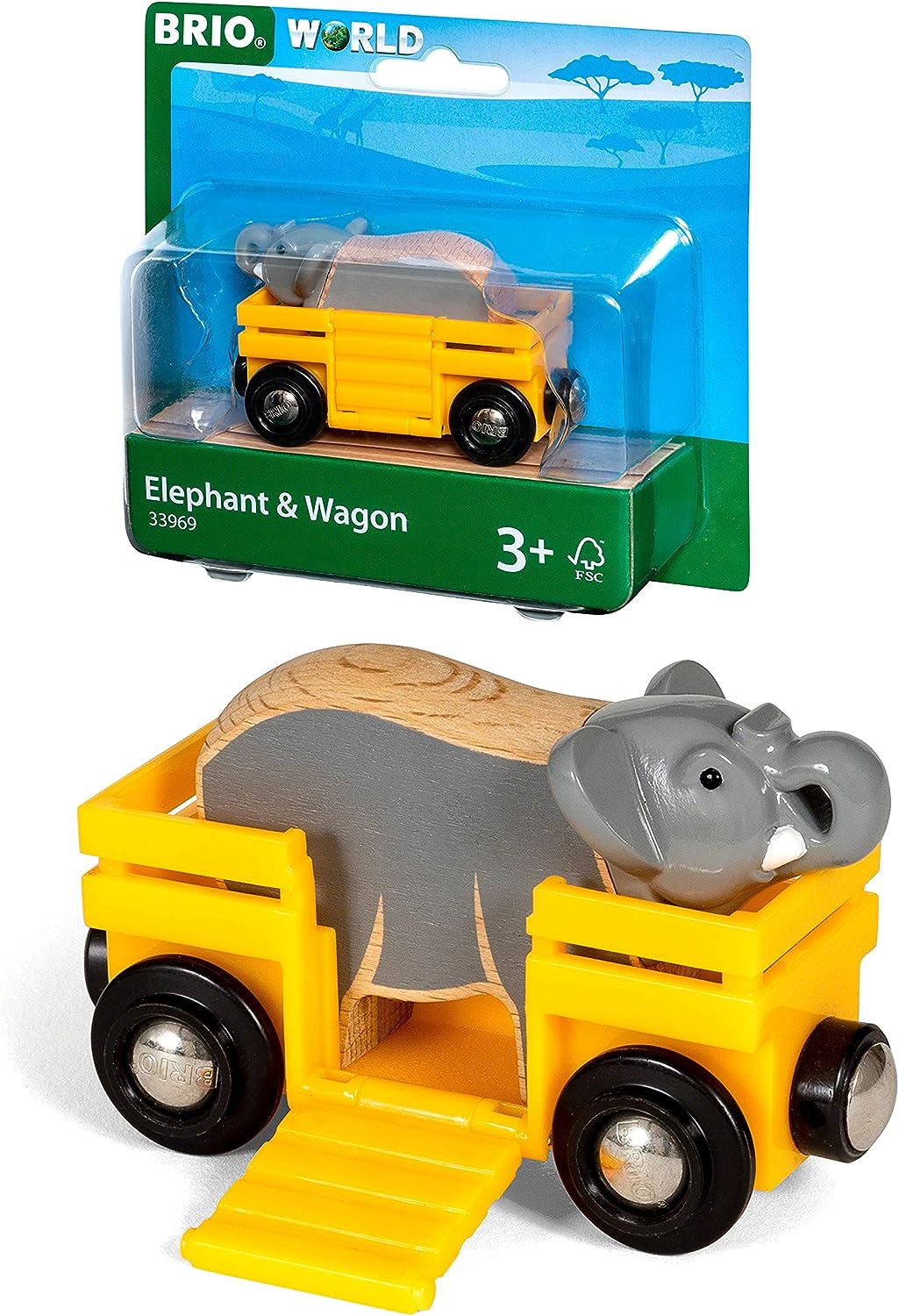 Brio Safari Wagon & Elephant