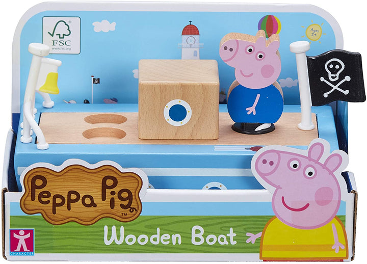 Peppa Pig 07209 Bateau en bois, multicolore