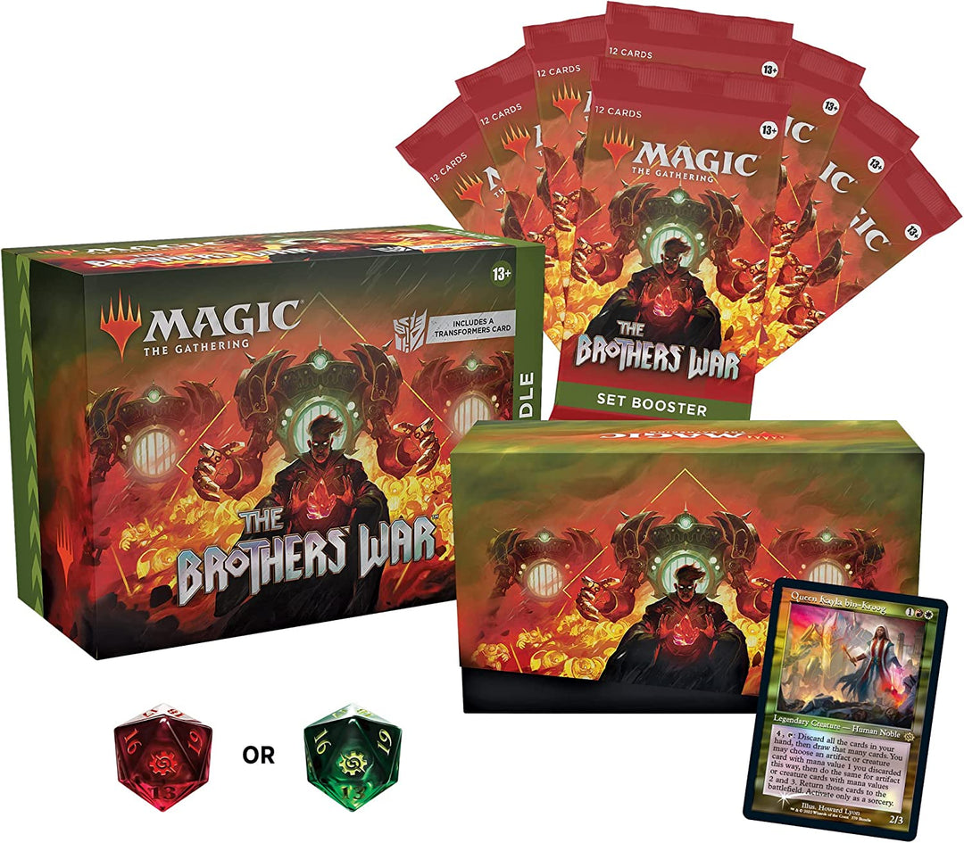 Magic The Gathering MTG The Brothers’ War Bundle, 8 Set Boosters + Accessories