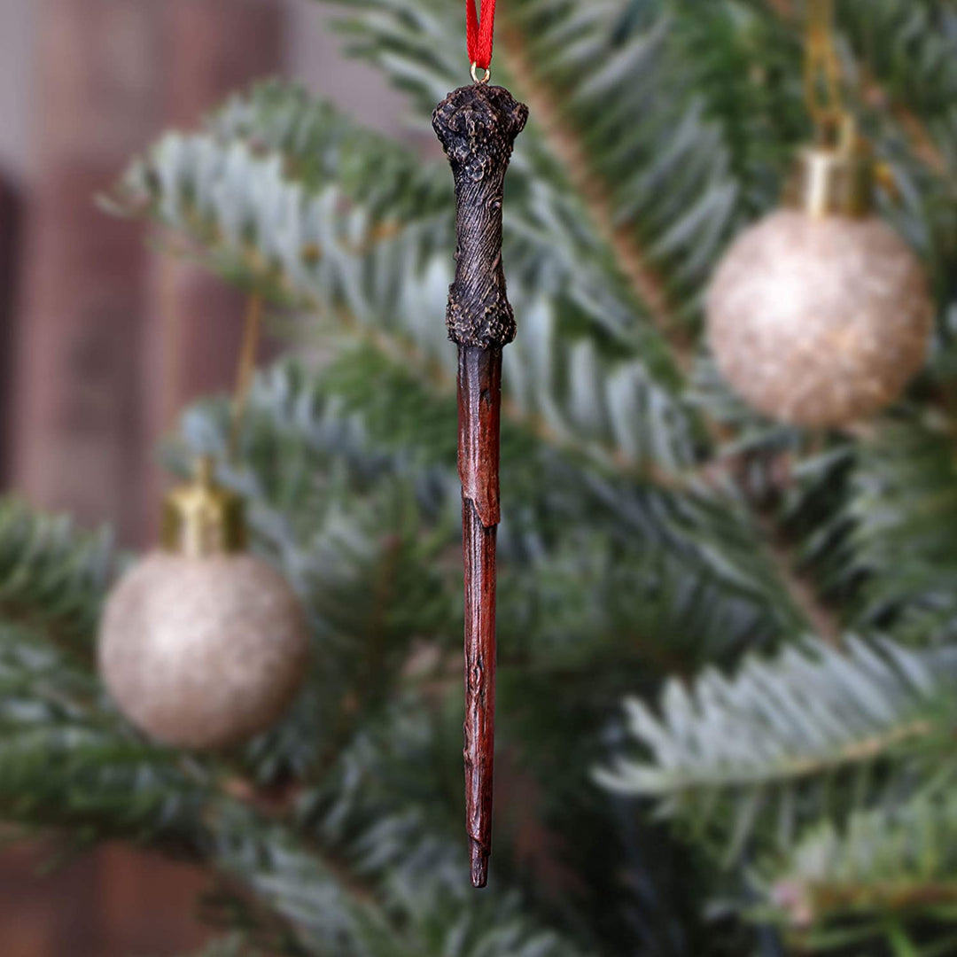 Nemesis Now Potter Harry's Wand Hanging Ornament, Brown, 15.5cm