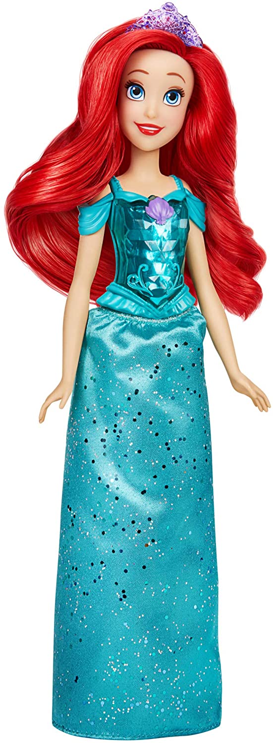 Disney Princess Royal Shimmer Ariel Doll, Fashion Doll with Skirt and Accessories, Toy for Kids Ages 3 and Up F0895