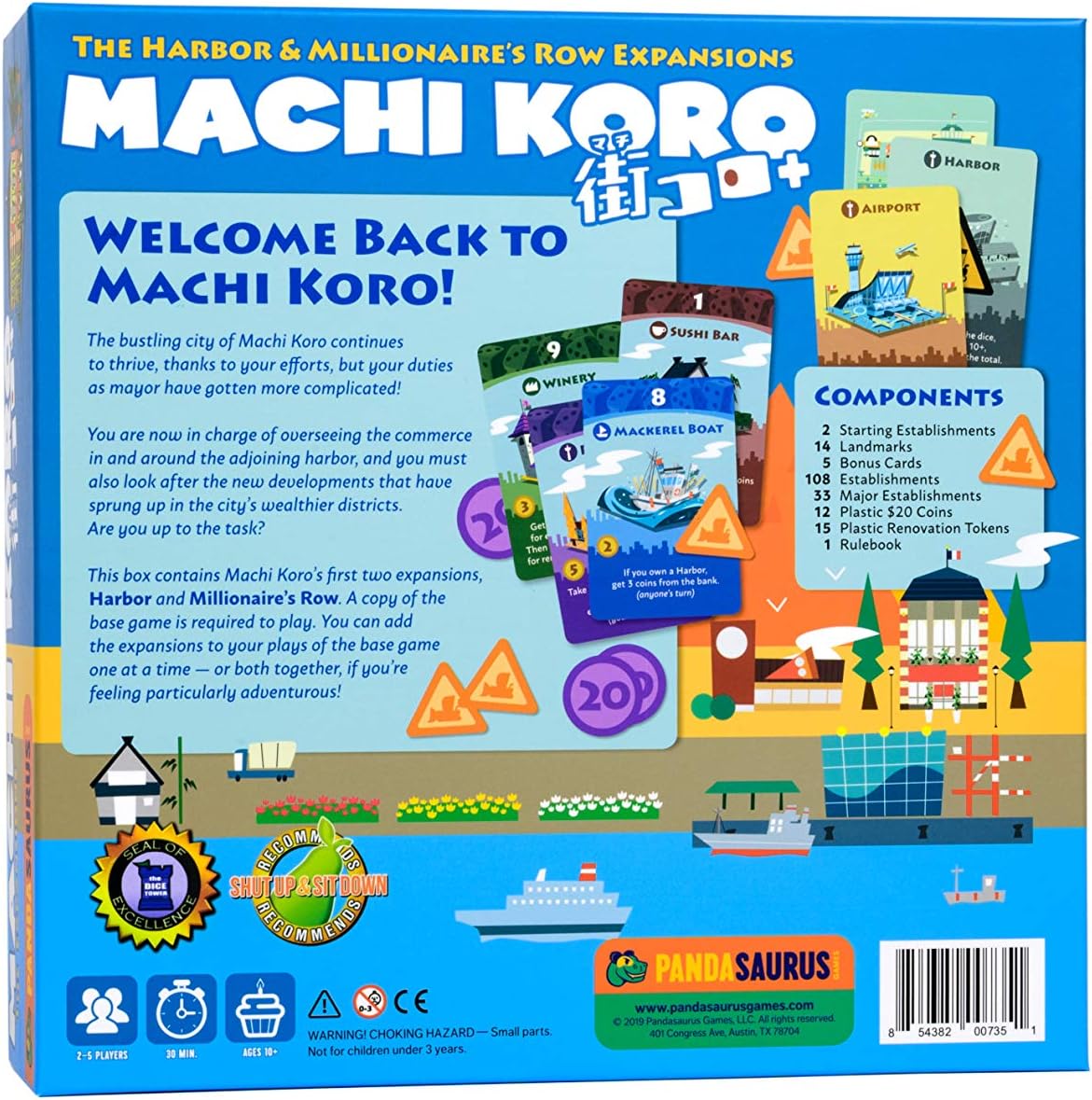 Pandasaurus Machi Koro 5th Anniversary Expansions 4
