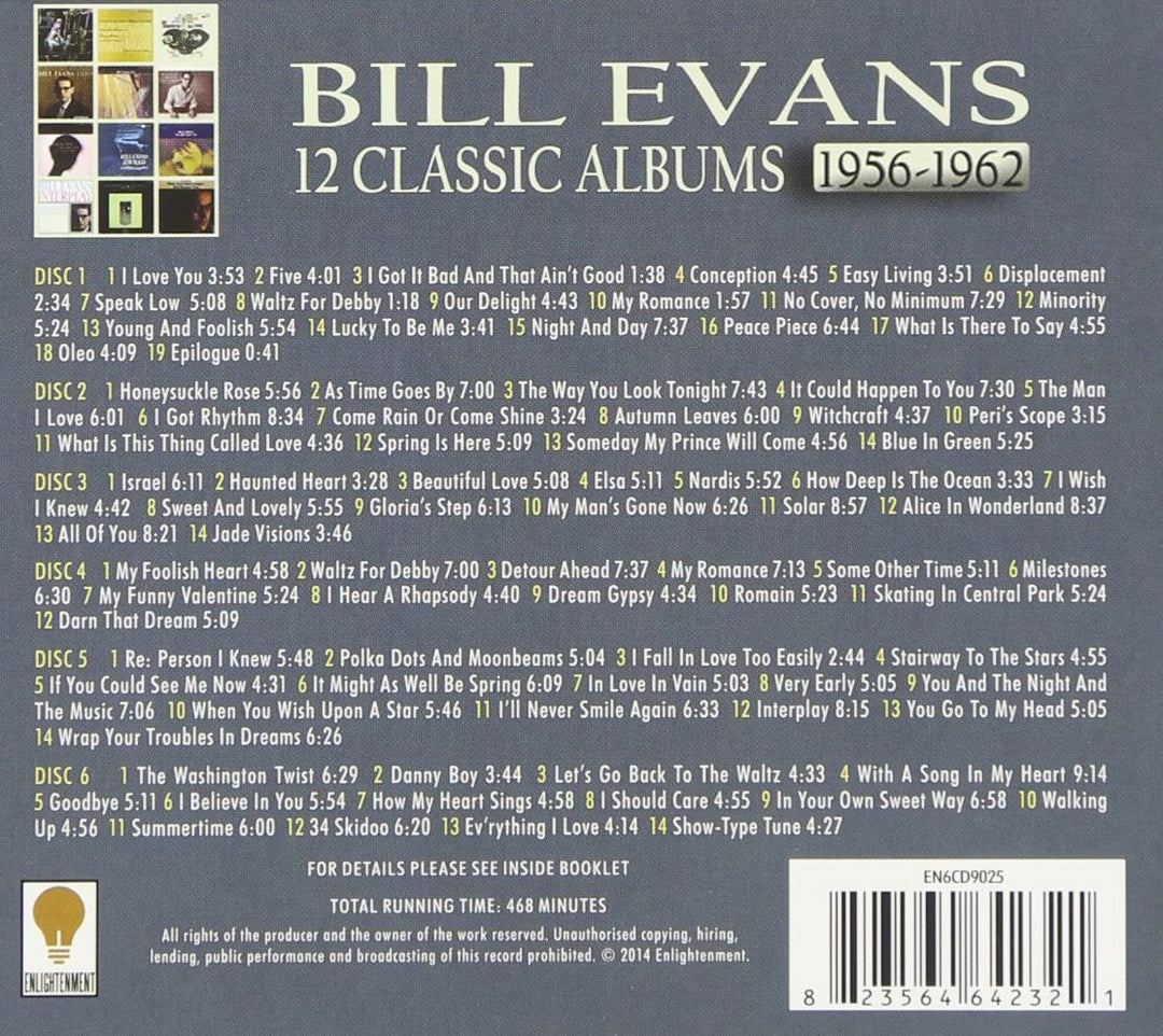 Bill Evans - 12 Classic Albums: 1956 - 1962 Box [Audio CD]