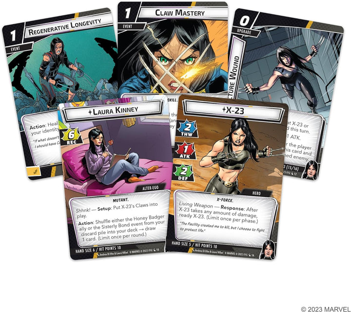 Fantasy Flight Games | Marvel Champions: X-23 Hero Pack | Card Game | Ages 12+ | 1-4 Players | 30 Minutes Playing Time