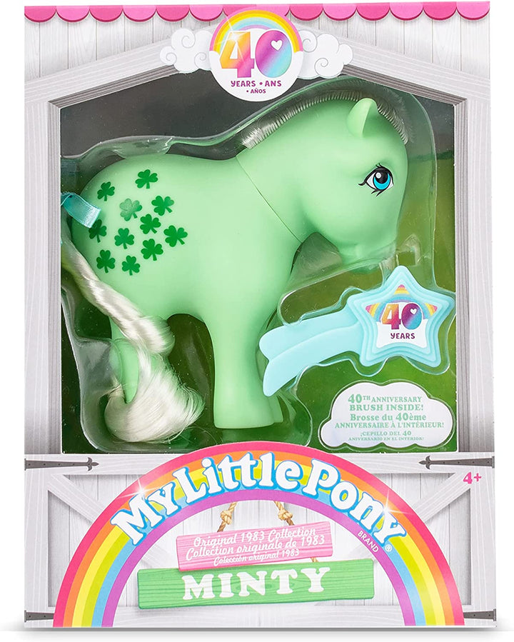 My Little Pony 35325 Minty Classic Pony, Retro-Pferdegeschenke für Mädchen und Jungen, C