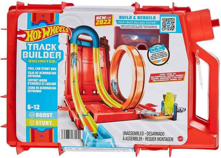 Hot Wheels Track Builder Unlimited Fuel Can Stunt Box, Gift for Kids 6 Years & U