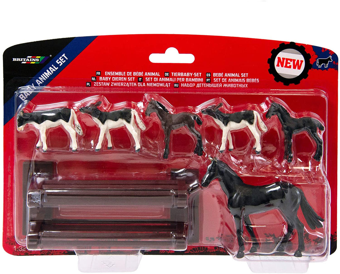 Britains 1:32 Baby Animal Farm Playset, jouets d&#39;animaux de ferme à collectionner pour enfants