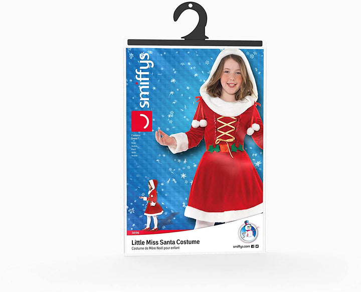 Smiffys Little Miss Santa Costume