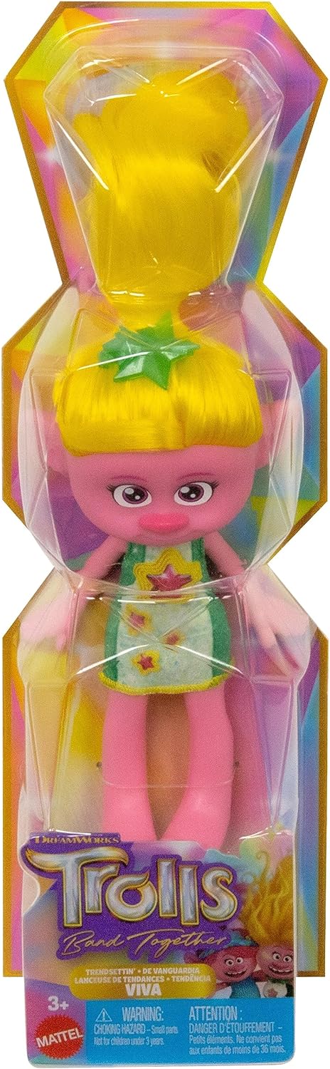 Trolls 3 Band Together Trendsettin’ Viva 20cm Doll