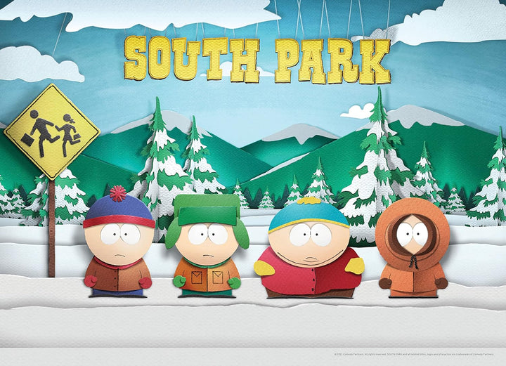 South Park Paper Bus Stop 1000 Piece Jigsaw Puzzle