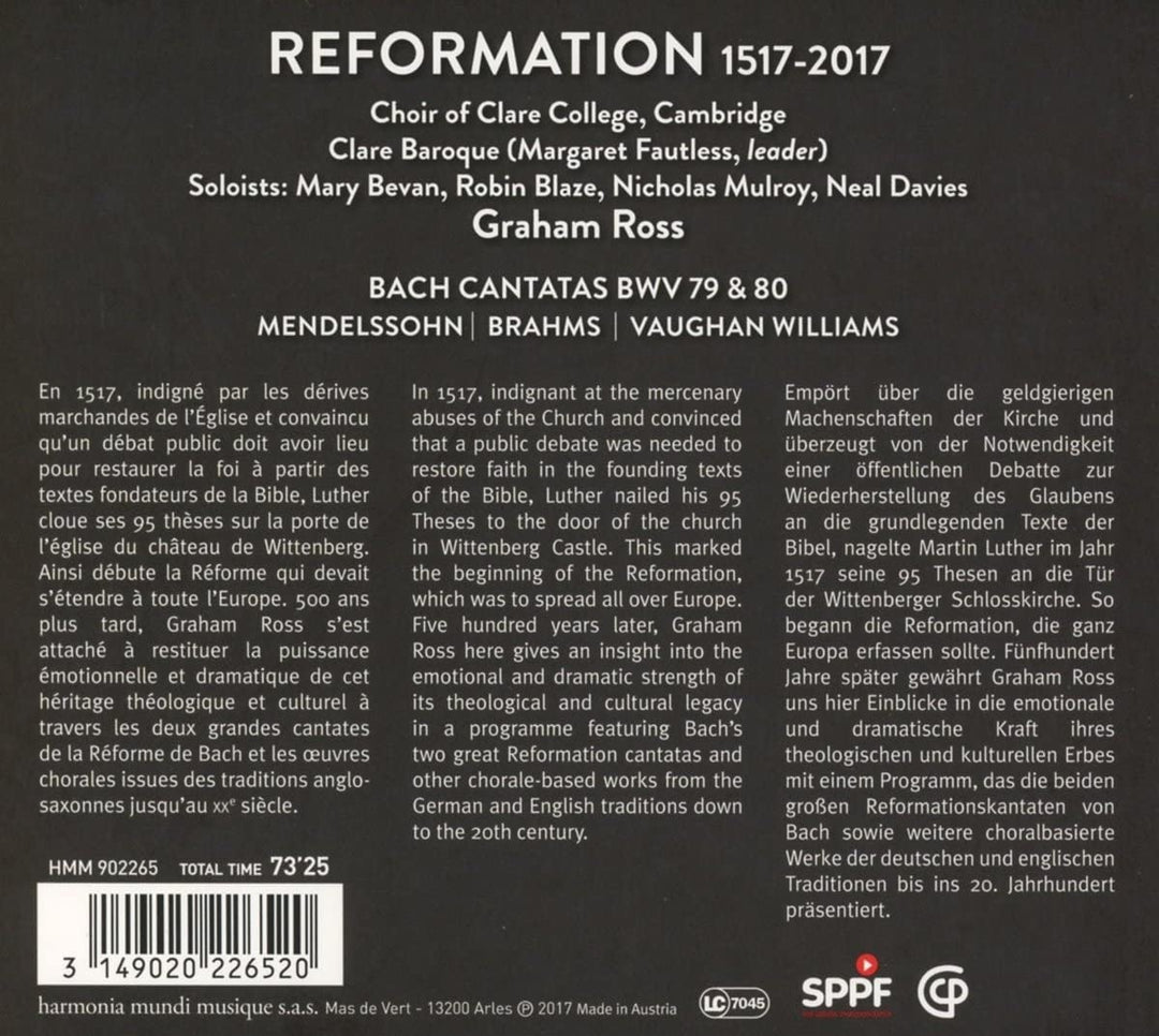 Reformation 1517-2017 [Audio CD]