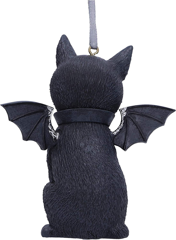 Nemesis Now Malpuss schwarze Fledermauskatze zum Aufhängen, dekoratives Ornament, 9,2 cm