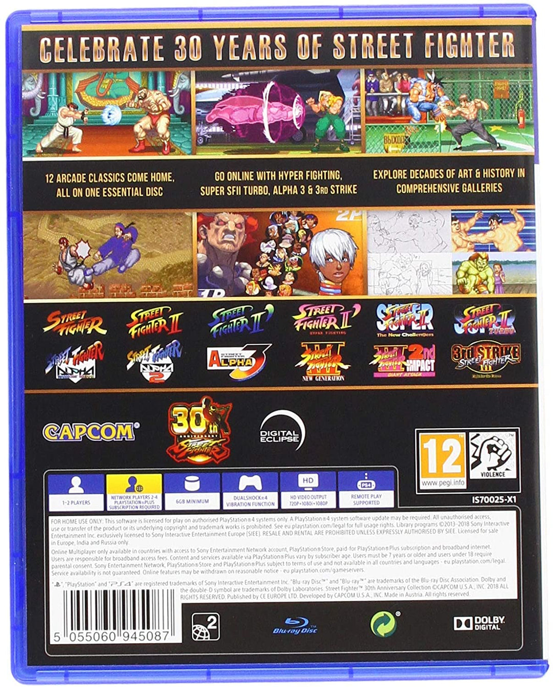 Street Fighter 30th Anniversary Collection (PS4)