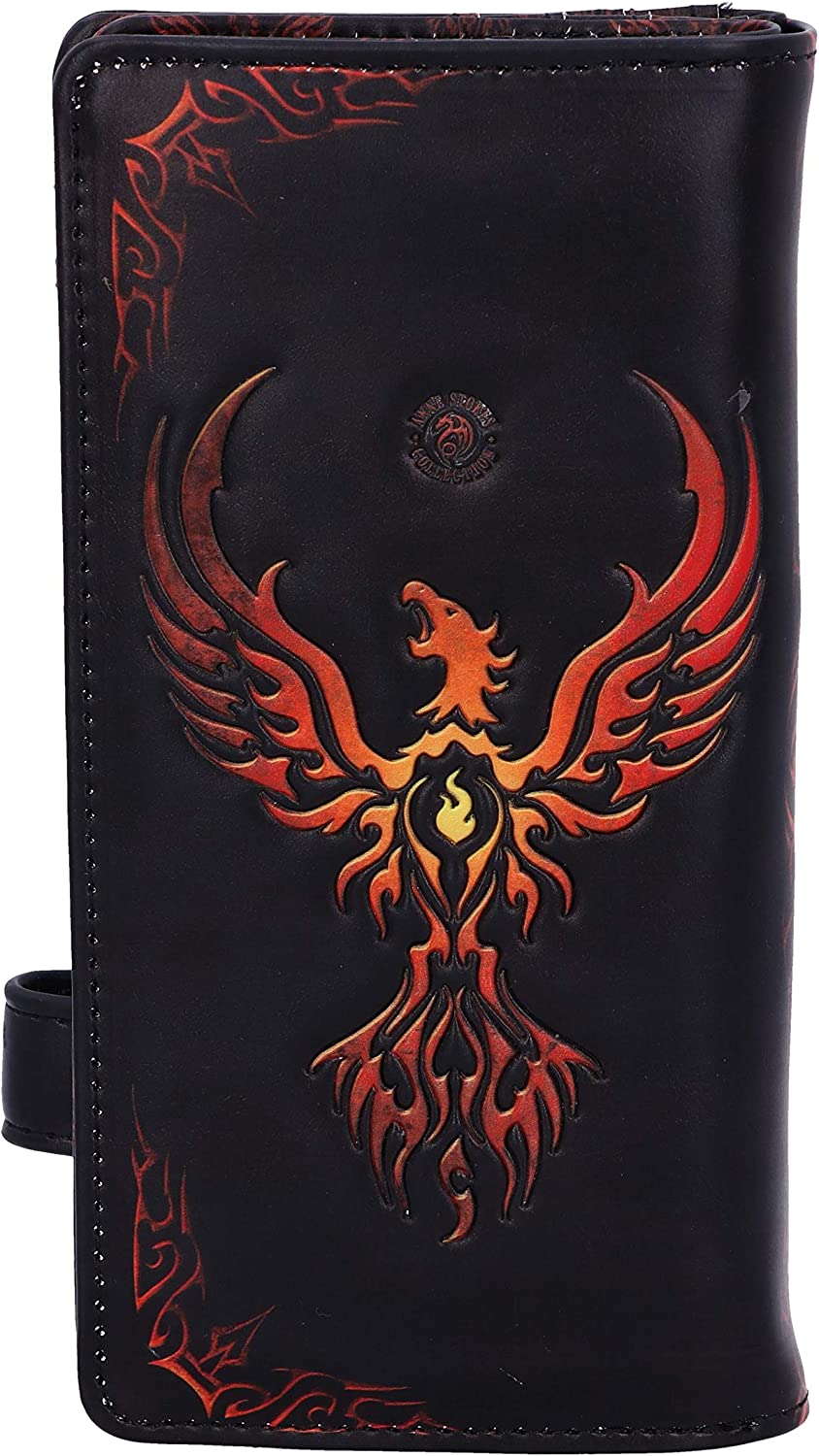 Nemesis Now Anne Stokes Phoenix Rising Mythical Bird Embossed Purse, Black, 18.5