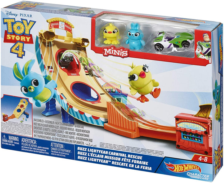 Hot Wheels und Disney Pixar Buzz Lightyear Charakterauto-Spielset, Toy Story