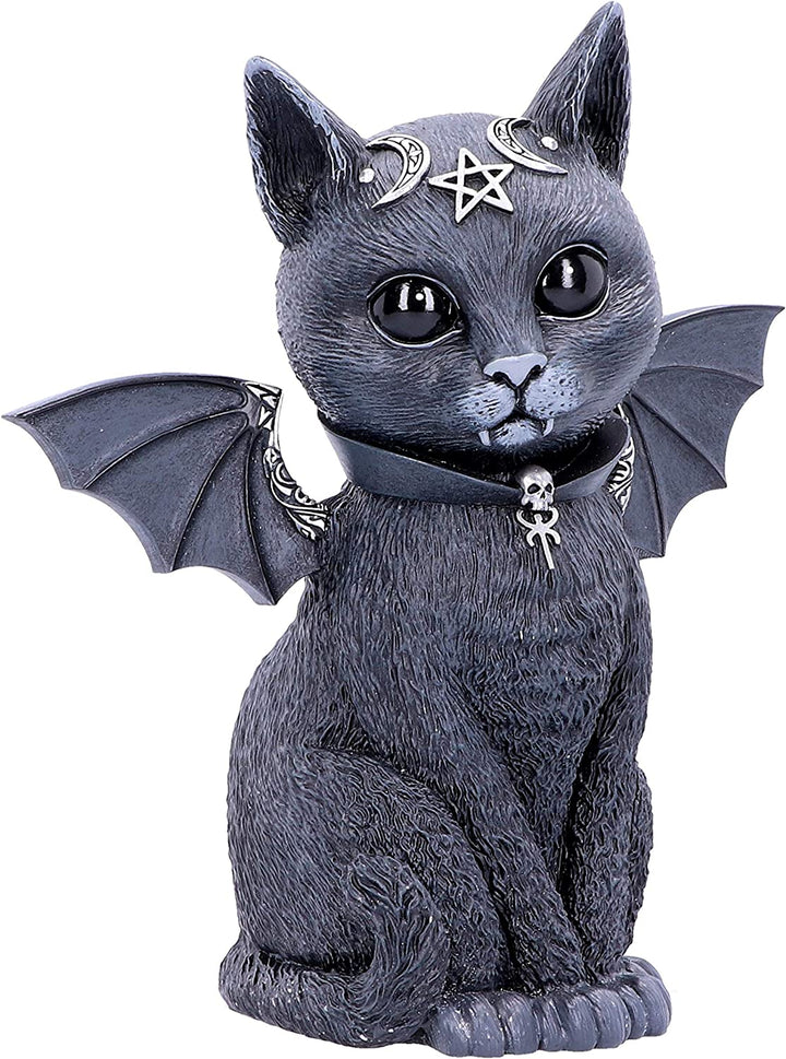 Nemesis Now Large Malpuss Winged Occult Cat Figurine, Black, 24cm