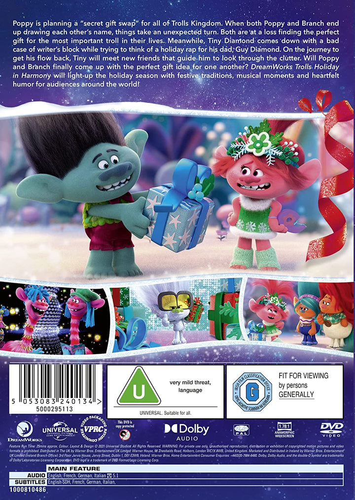 Trolls: Holiday in Harmony  [2021] [DVD]