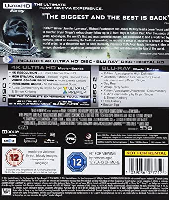 x-men: Apokalypse 4k [Blu-ray]