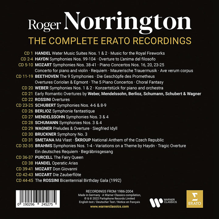 Roger Norrington - The Complete Erato Recordings [Audio CD]