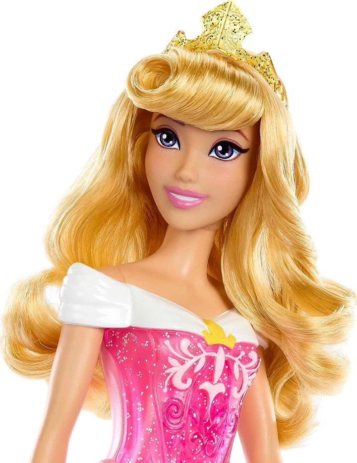 Disney Princess Toys, Aurora Sleeping Beauty Posable Fashion Doll with Sparkling