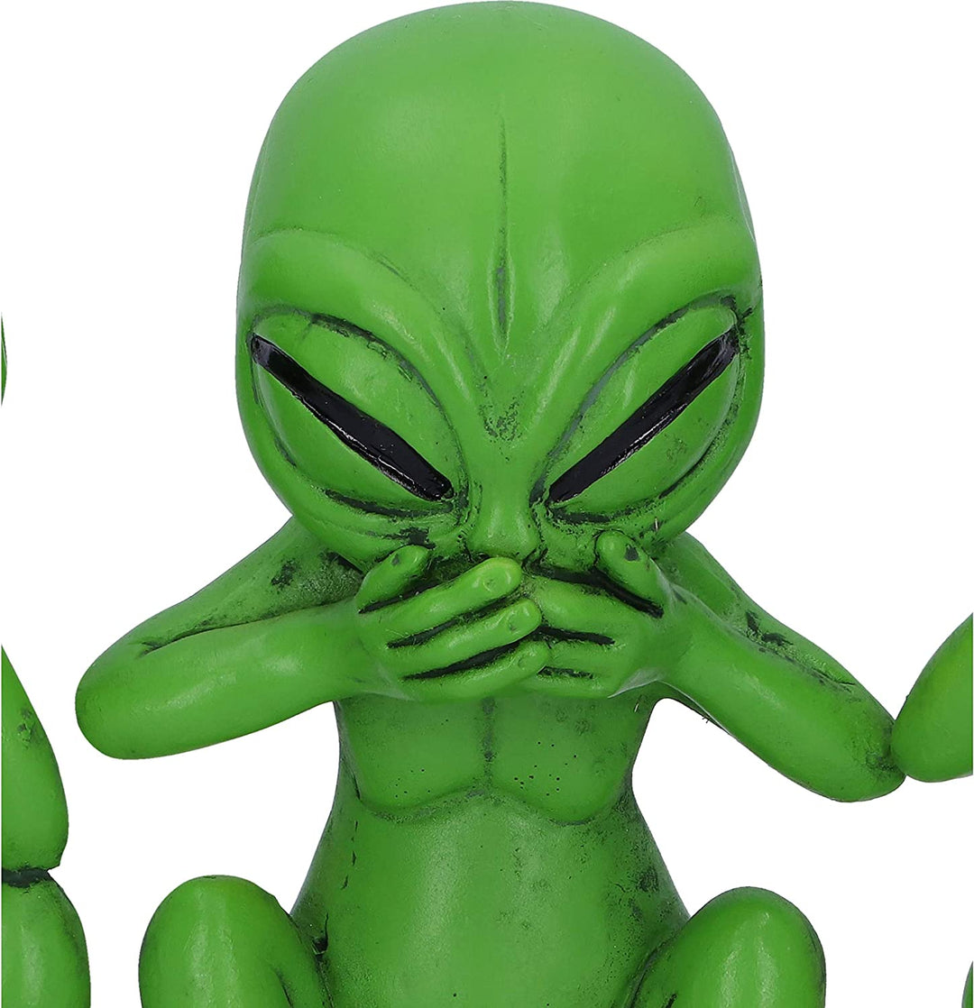 Nemesis Now Three Wise Martians 16cm See No Hear No Speak No Evil Alien Figurine