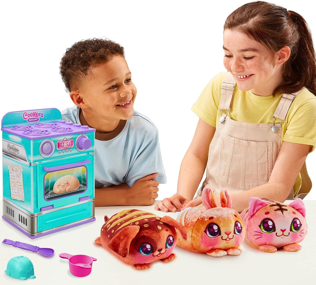 Cookeez Bread Oven Playset - Interactive Plush Baking Toy for Ages 5-12 (23501)