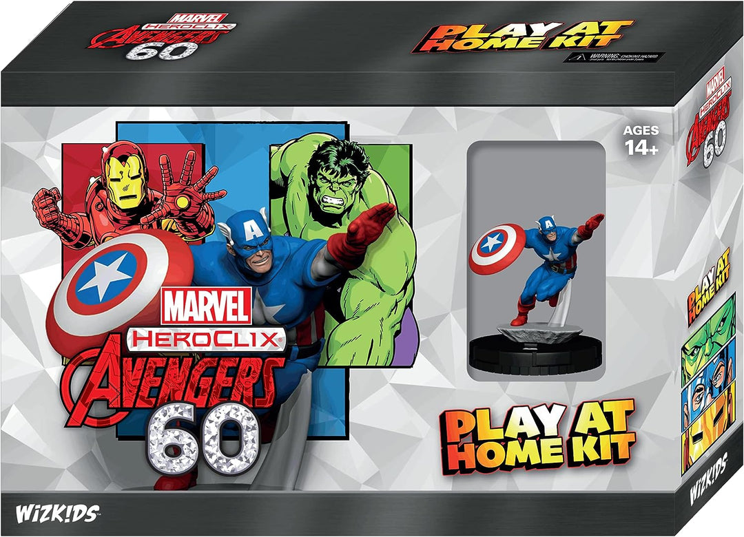 Avengers 60th Anniversary Play at Home Kit Captain America: Marvel HeroClix