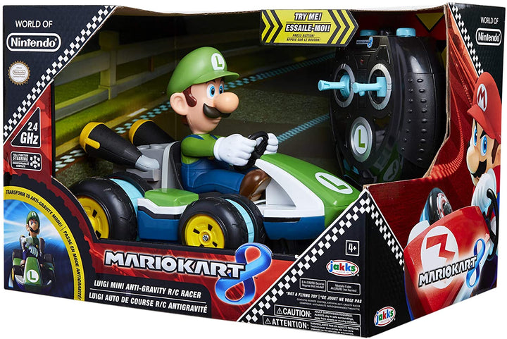 Nintendo Mario Kart 8 Luigi Mini Anti-Gravity RC Racer 2.4Ghz, with full functio