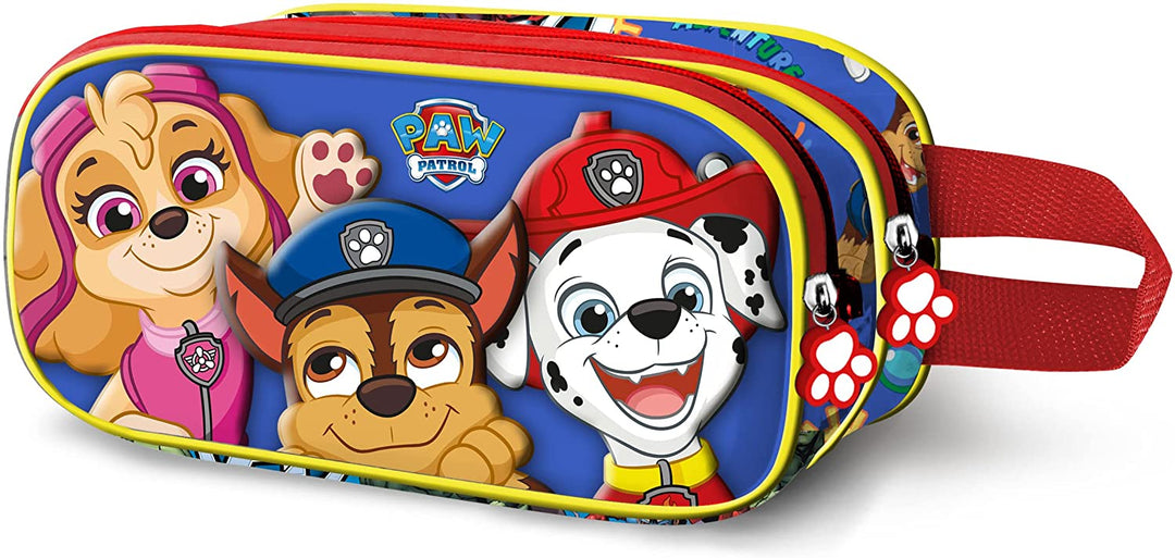 Paw Patrol Buddies-3D Double Pencil Case, Blue