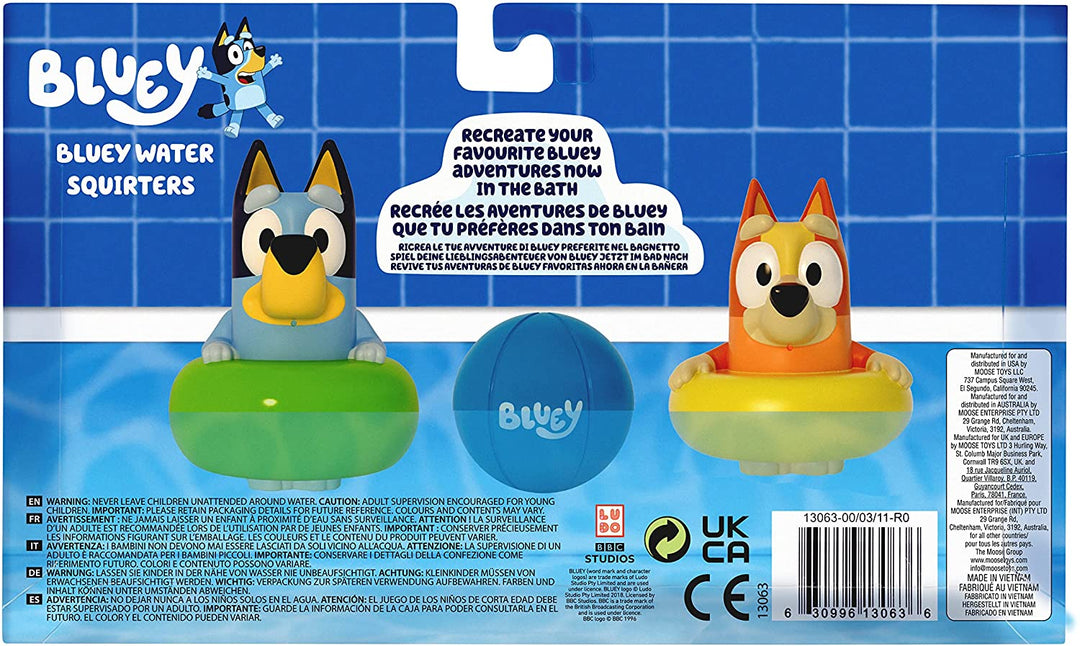 Bluey 13063 Badespritzer im 3er-Pack