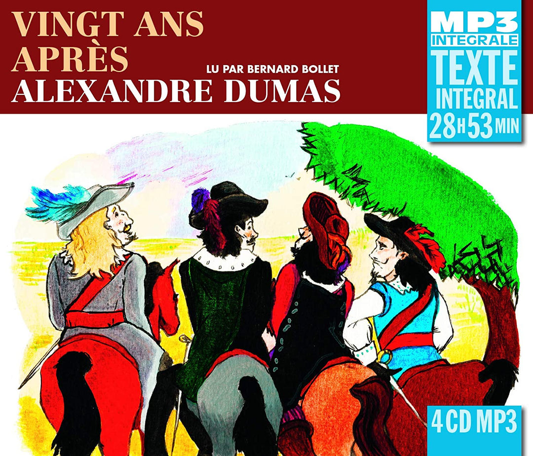 Alexandre Dumas - Vingt Ans Aprs (Integrale Mp3), Lu Par Bernard Bollet [Audio CD]