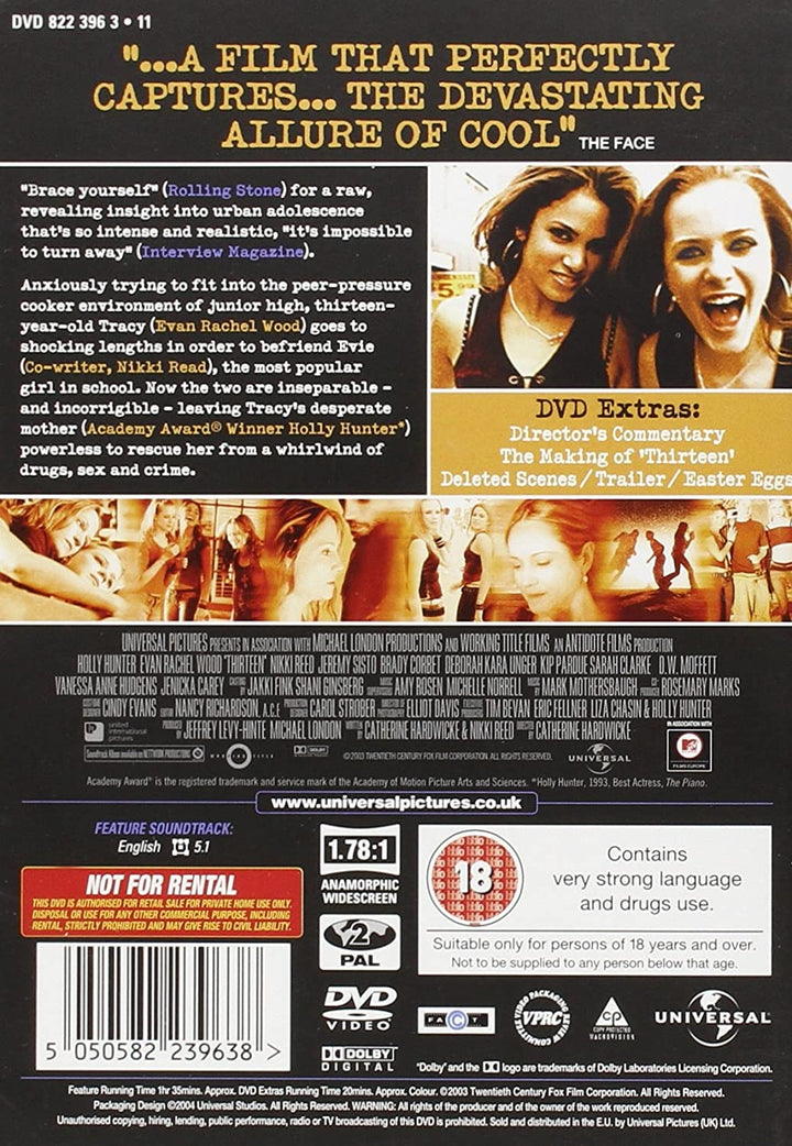 Thirteen (2003) - DVD (Region 2) (5050582239638)