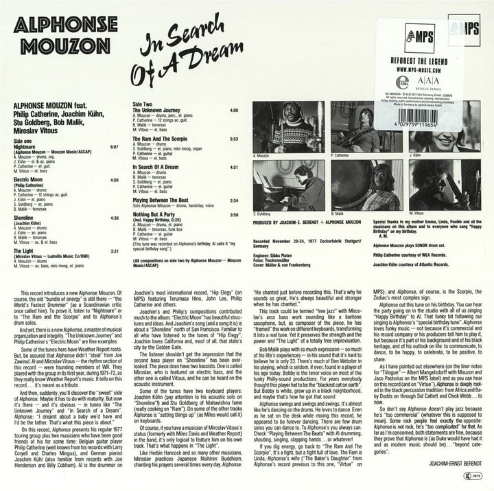 Alphonse Mouzon - In Search Of A Dream [Vinyl]