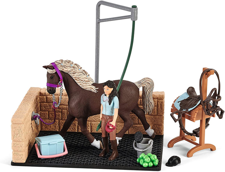 Schleich Horse Club 42438 Waschplatz mit Horse Club Emily &amp; Luna