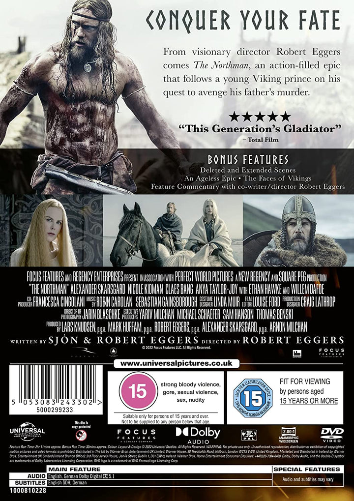 The Northman - Action [2022] [DVD]