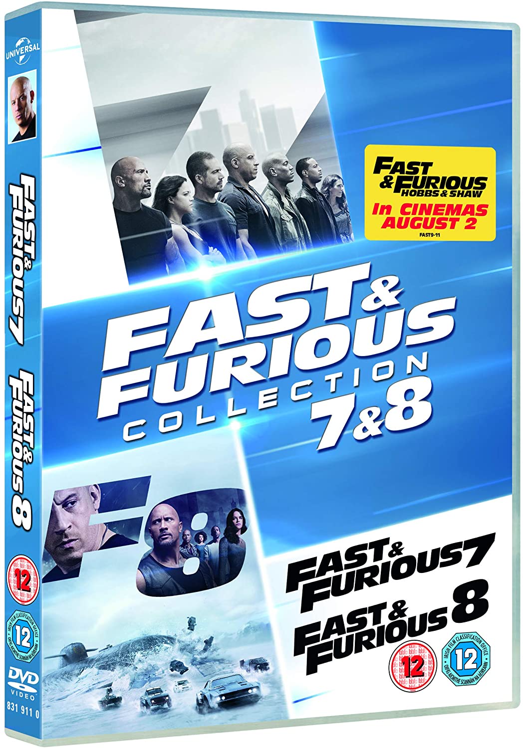 Fast & Furious 7&8 Collection - Action/Crime [DVD]