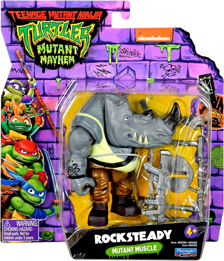 Teenage Mutant Ninja Turtles: Mutant Mayhem 4-Inch Rocksteady Basic Action Figure