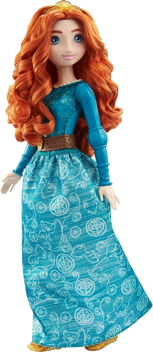 Disney Princess Toys, Merida Posable Fashion Doll with Sparkling Clothing and Accessories