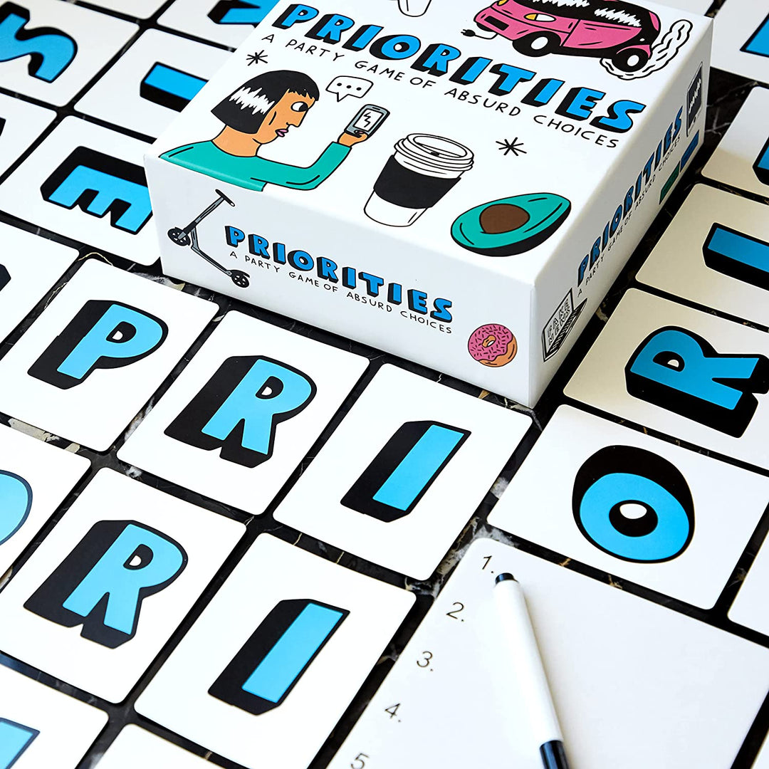 Priorities: The Hilarious New Party Game of Absurd Choices That Gets Everyone Laughing – Party Games for Adults and Teenagers- Card Games.