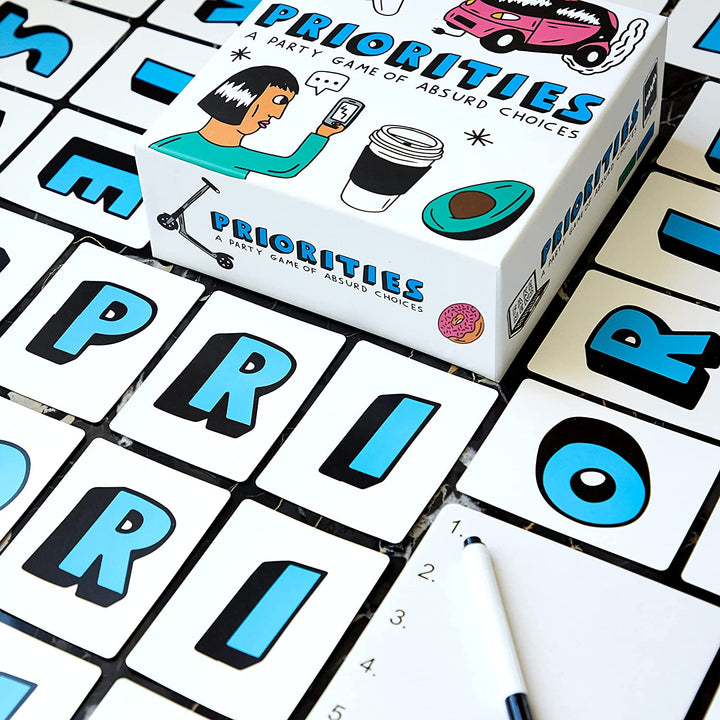 Priorities: The Hilarious New Party Game of Absurd Choices That Gets Everyone Laughing – Party Games for Adults and Teenagers- Card Games.