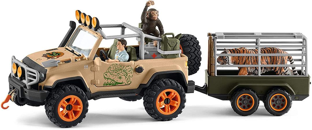 Schleich Wild Life 42410 Véhicule 4x4 avec treuil